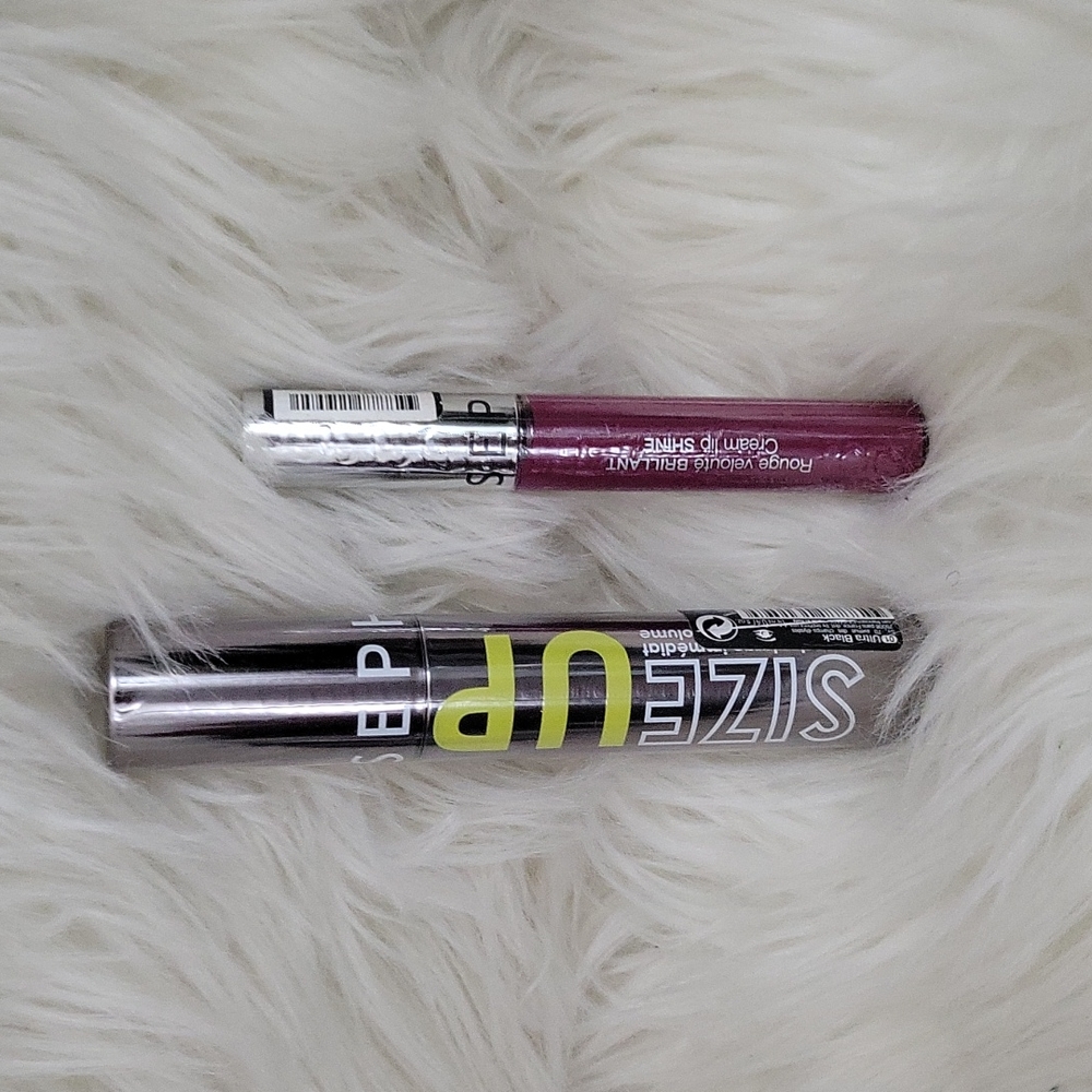 Sephora size up mascara & BLK Cherry cream lip shine.Sealed, unused and Unopened